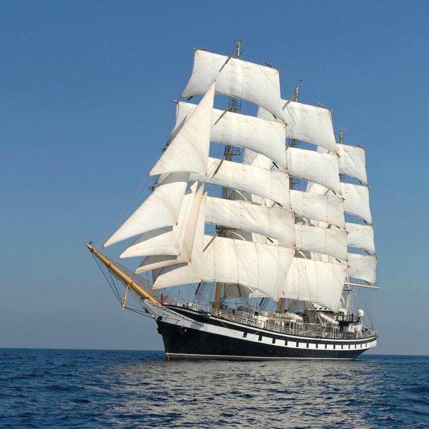 Картина на холсте парусник в море, арт hd0919501
